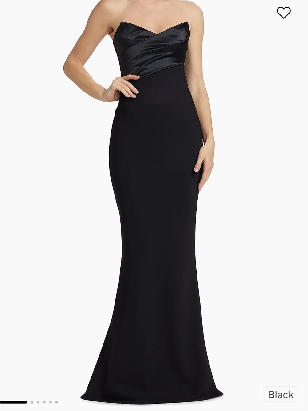 Chiara Boni La Petite Robe Bairei Ra Strapless Satin Gown